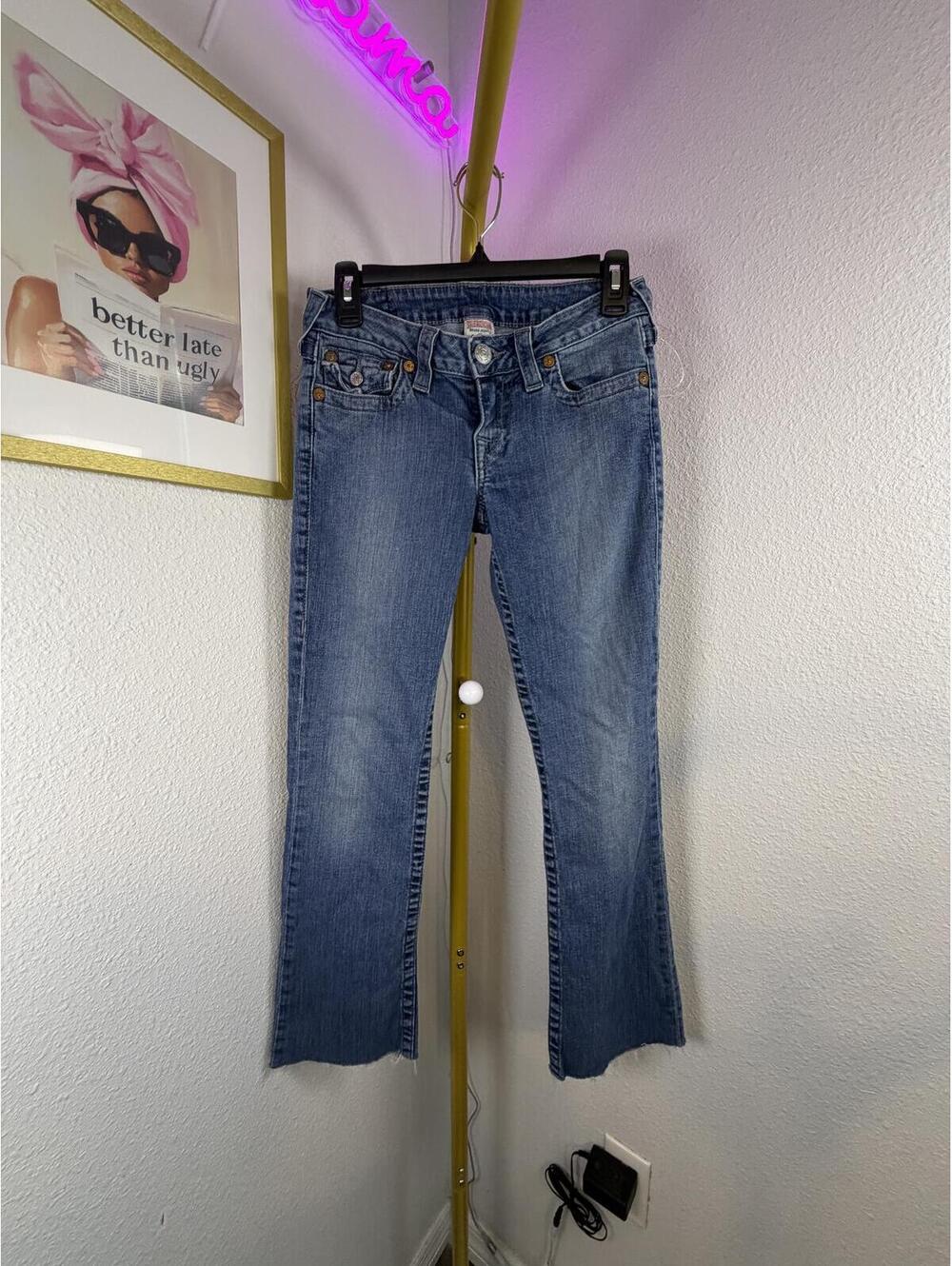 True Religion Women's Blue Bootcut Jeans Size 27